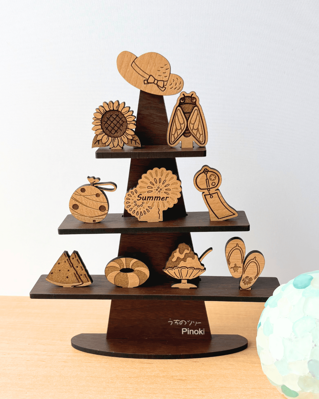 【単品購入】うちのツリー　夏パーツ　夏　　7月　８月　花火　ひまわり　夏休み　季節飾り　インテリア　2way　壁掛け | 6枚目